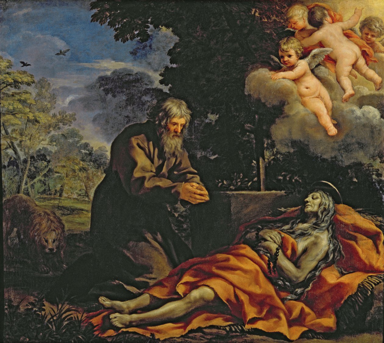 Tod der Heiligen Maria von Ägypten von Pietro da Cortona