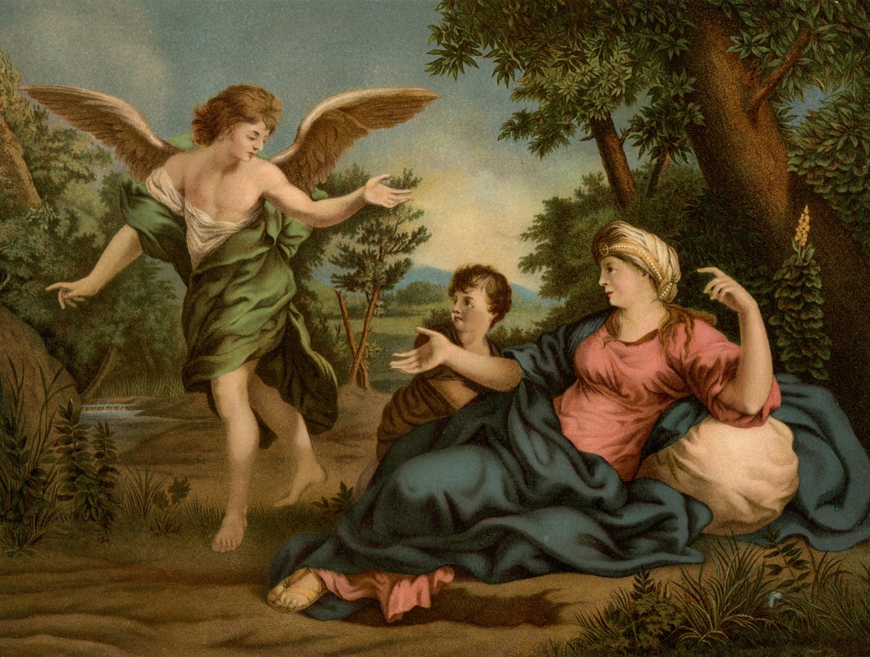 Hagar und Ismael in der Wüste von Pietro da Cortona