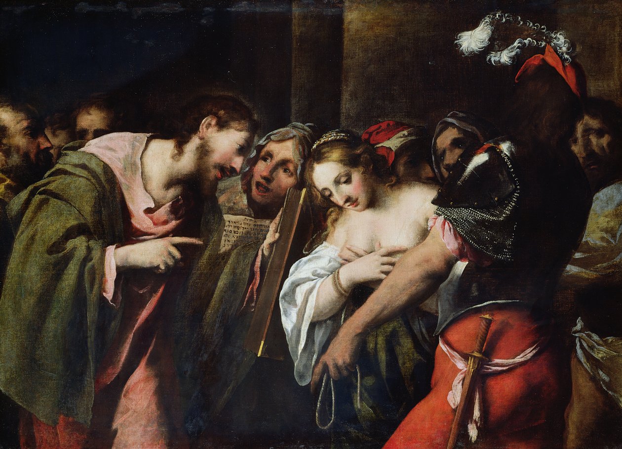 Christus und die Ehebrecherin von Pietro della Vecchia