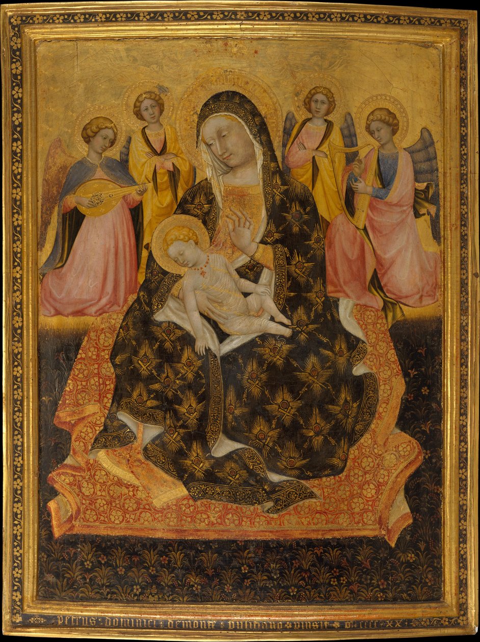 Madonna und Kind mit Engeln von Pietro di Domenico da Montepulciano