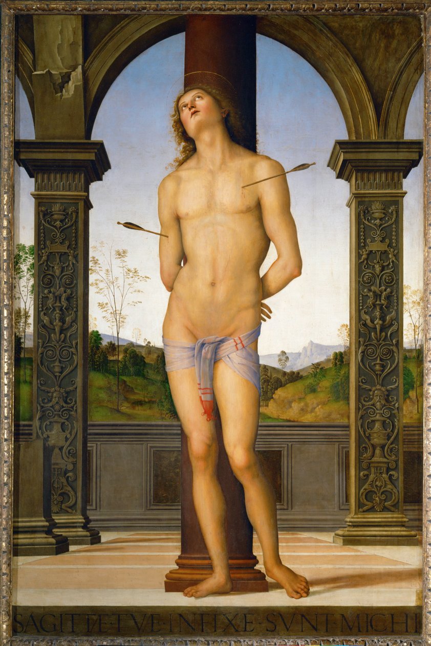 Der heilige Sebastian von Pietro (studio of) Perugino