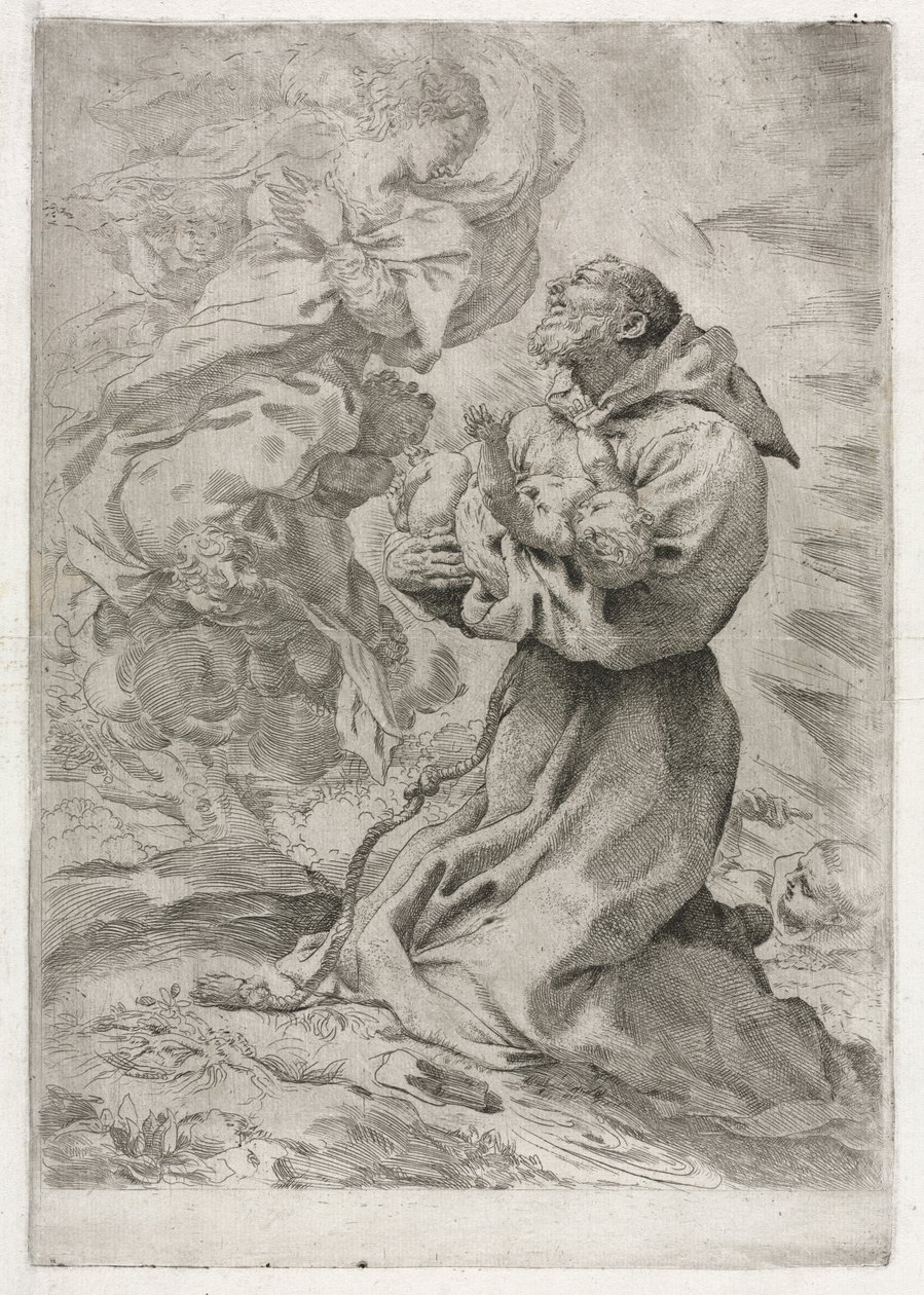 Die Vision des hl. Franz von Assisi von Pietro Faccini