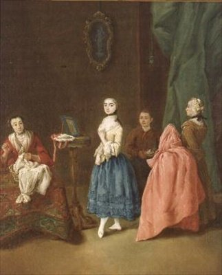 Dame bei der Schneiderin von Pietro Longhi