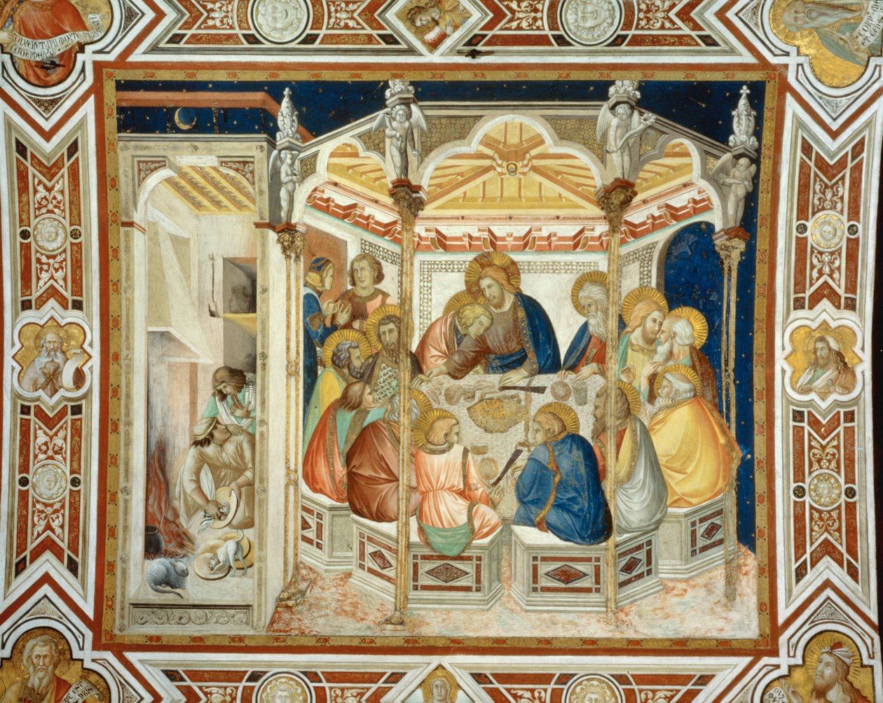 Das letzte Abendmahl von Pietro Lorenzetti