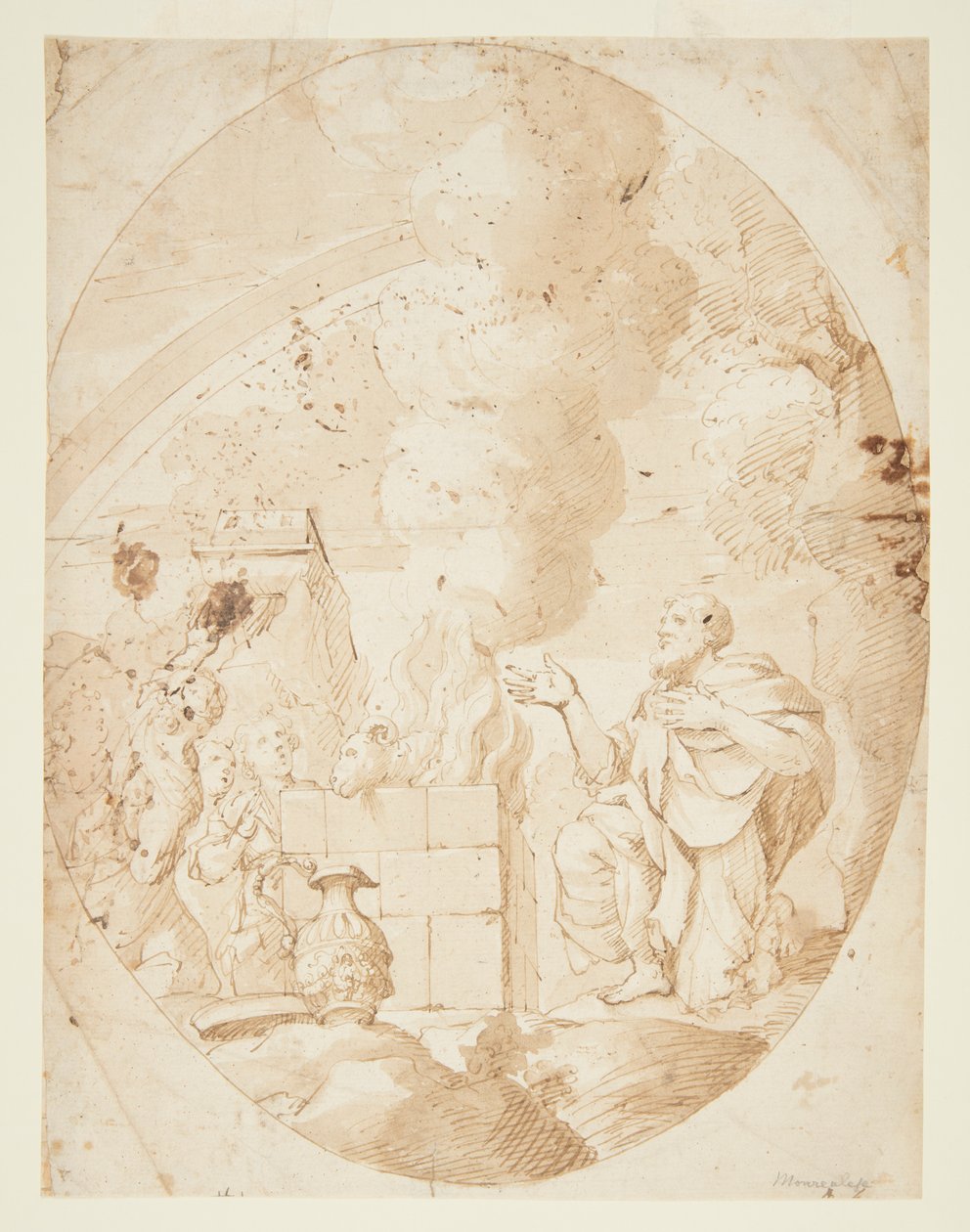 Das Opfer Noahs von Pietro Novelli