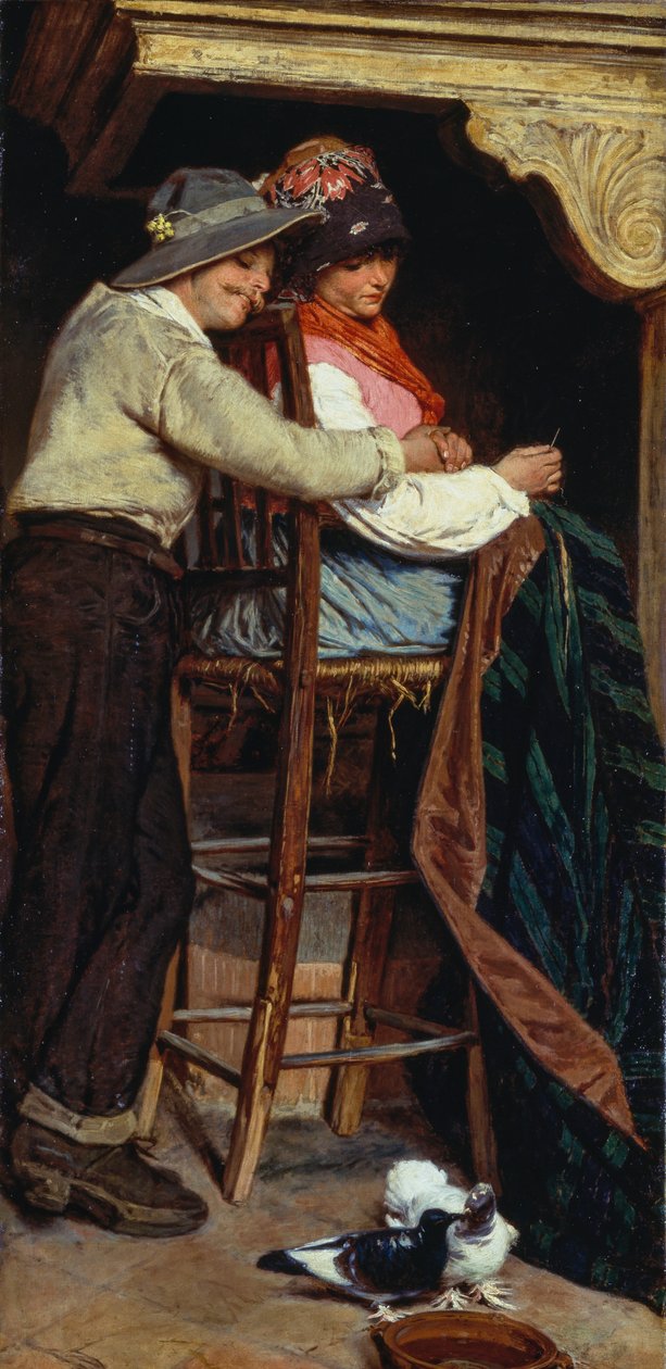 Landbewohner im Haus von Pietro Pajetta