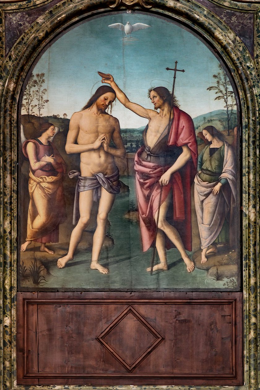 Taufe Christi von Pietro Perugino