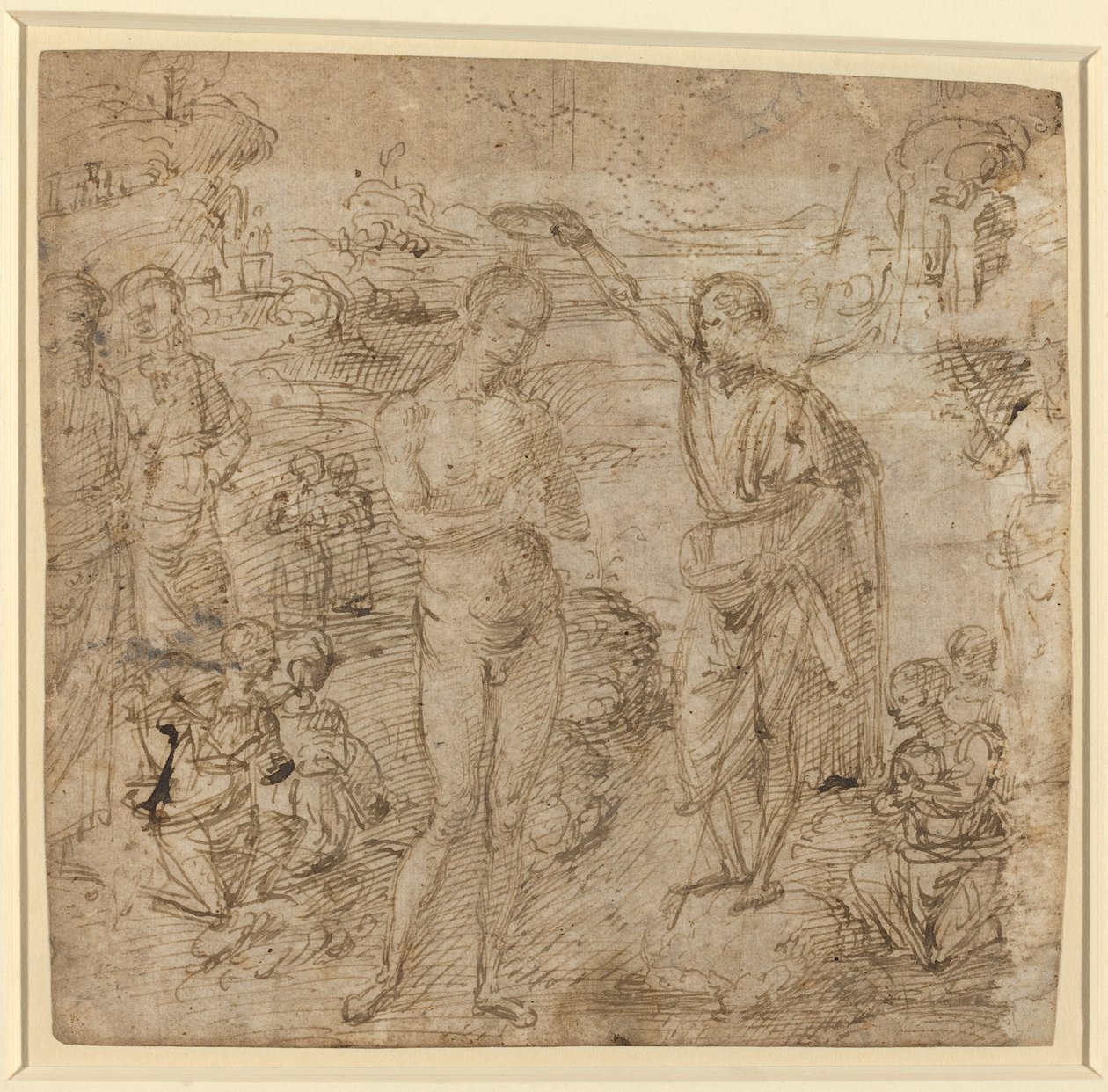 Die Taufe Christi von Pietro Perugino