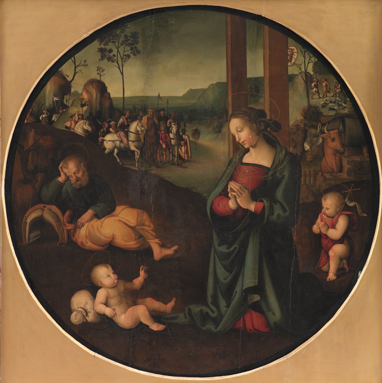 Die Heilige Familie von Pietro Perugino