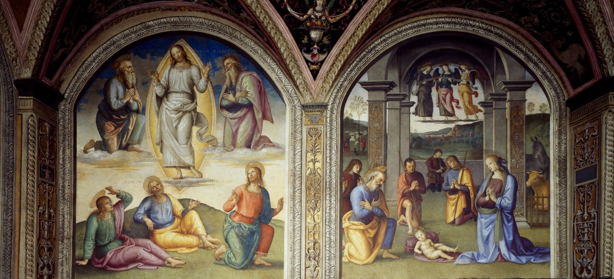 Verklärung und Geburt Christi von Pietro Perugino