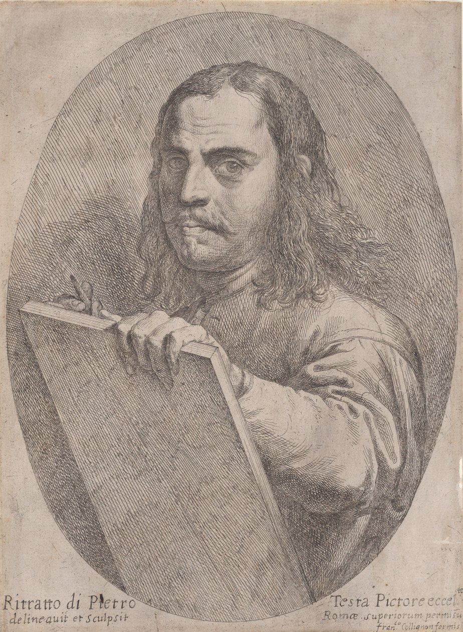 Selbstporträt, ca. 1645 von Pietro Testa