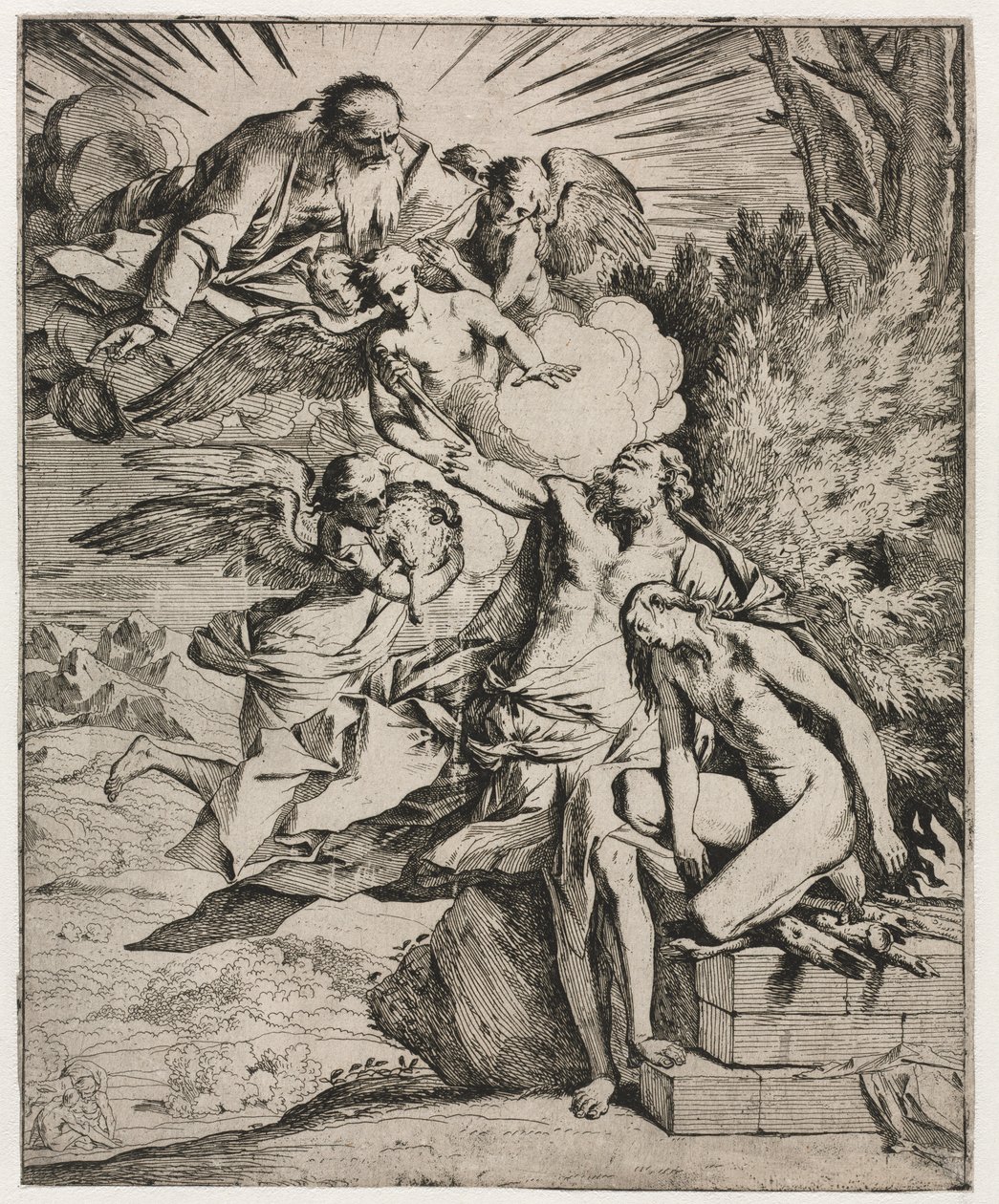 Das Opfer Abrahams von Pietro Testa