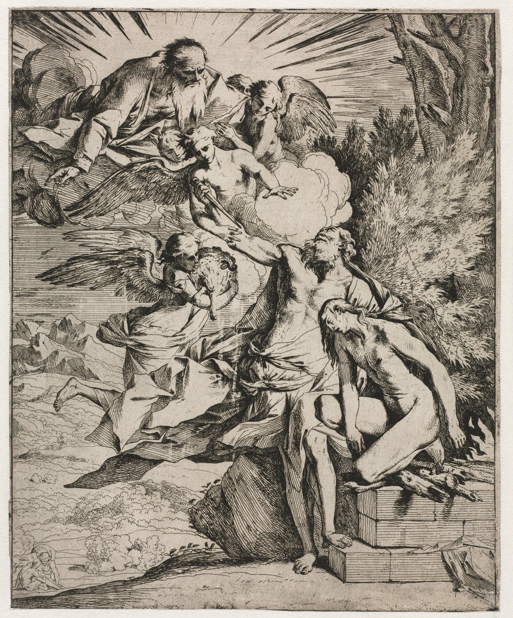 Das Opfer Abrahams von Pietro Testa