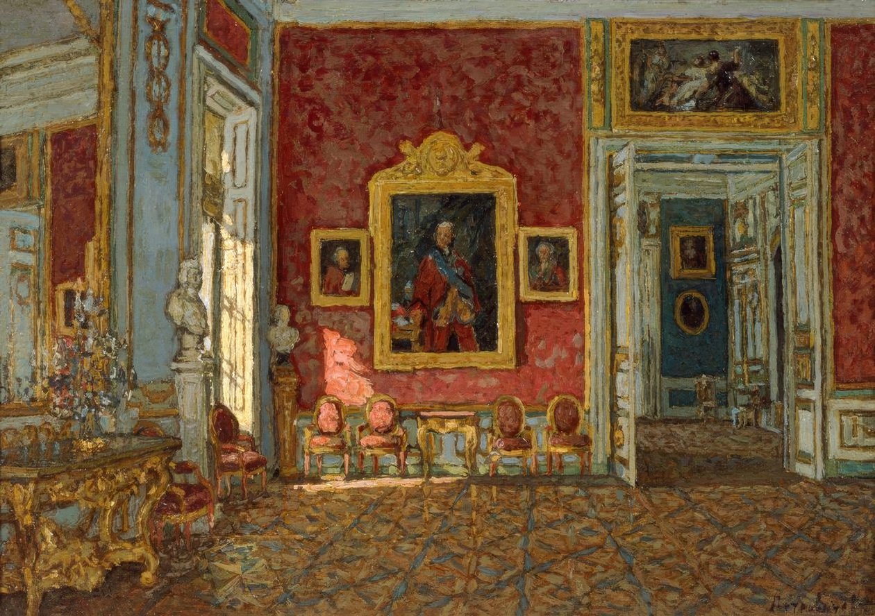 Das violette Empfangszimmer in Schloss Kuskowo von Pjotr Iwanowitsch Petrowitschew