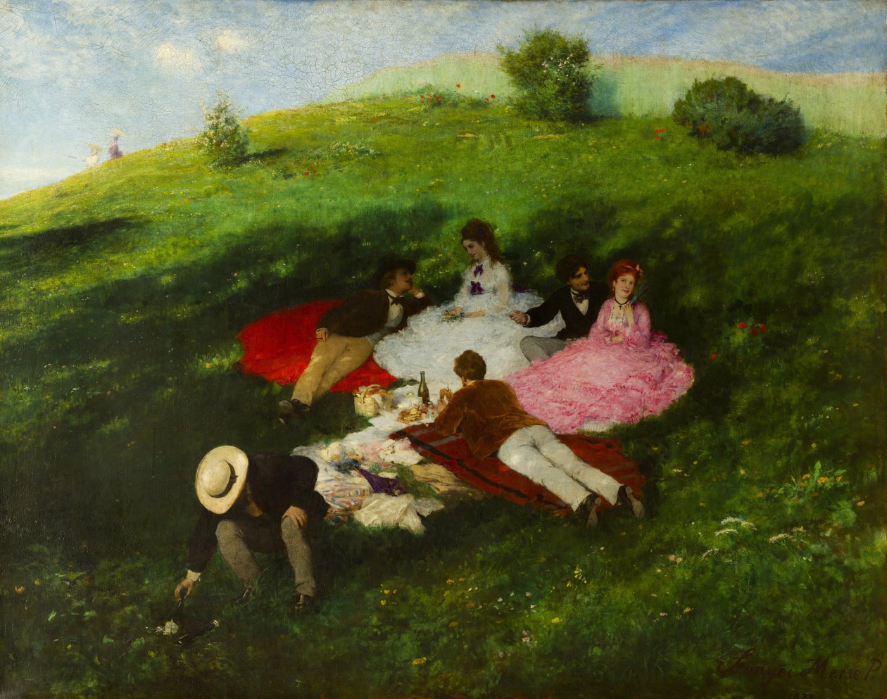 Picknick im Mai von Pál Szinyei Merse