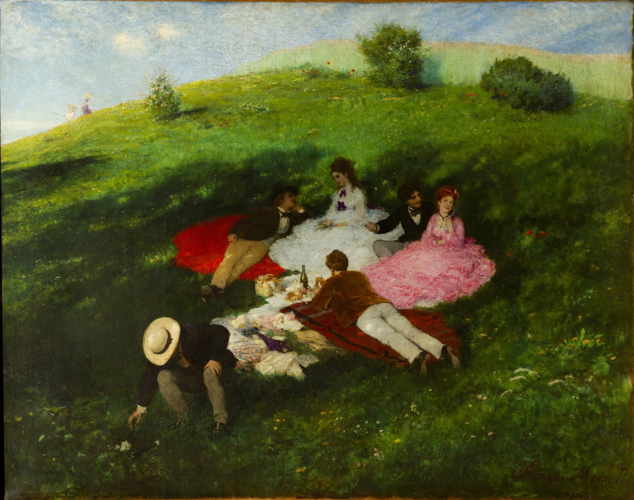 Picknick im Mai von Pál Szinyei Merse