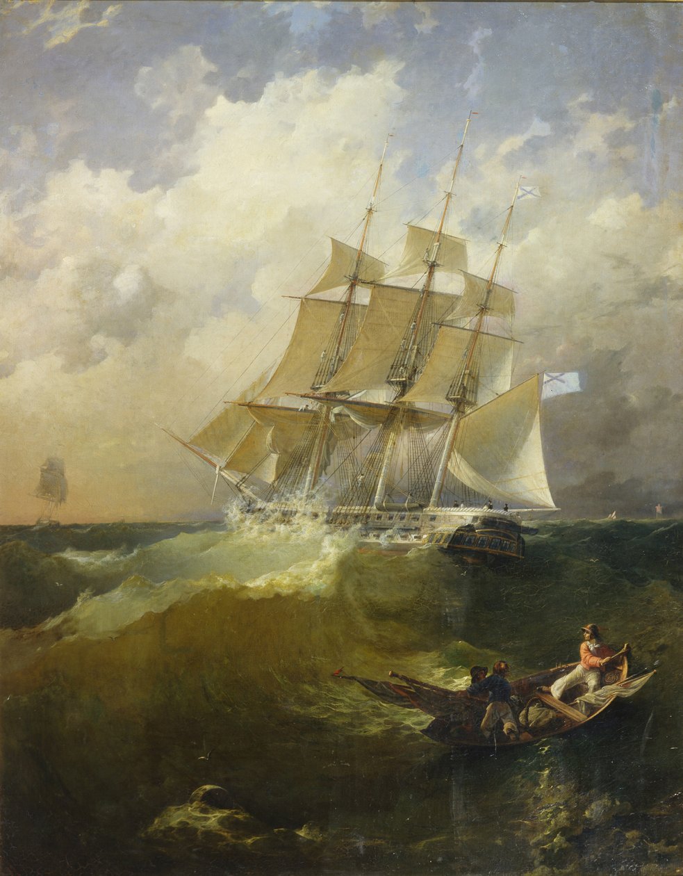 44-Kanonen-Fregatte Aurora, 1844 von Platon Timofeyevich Borispolets