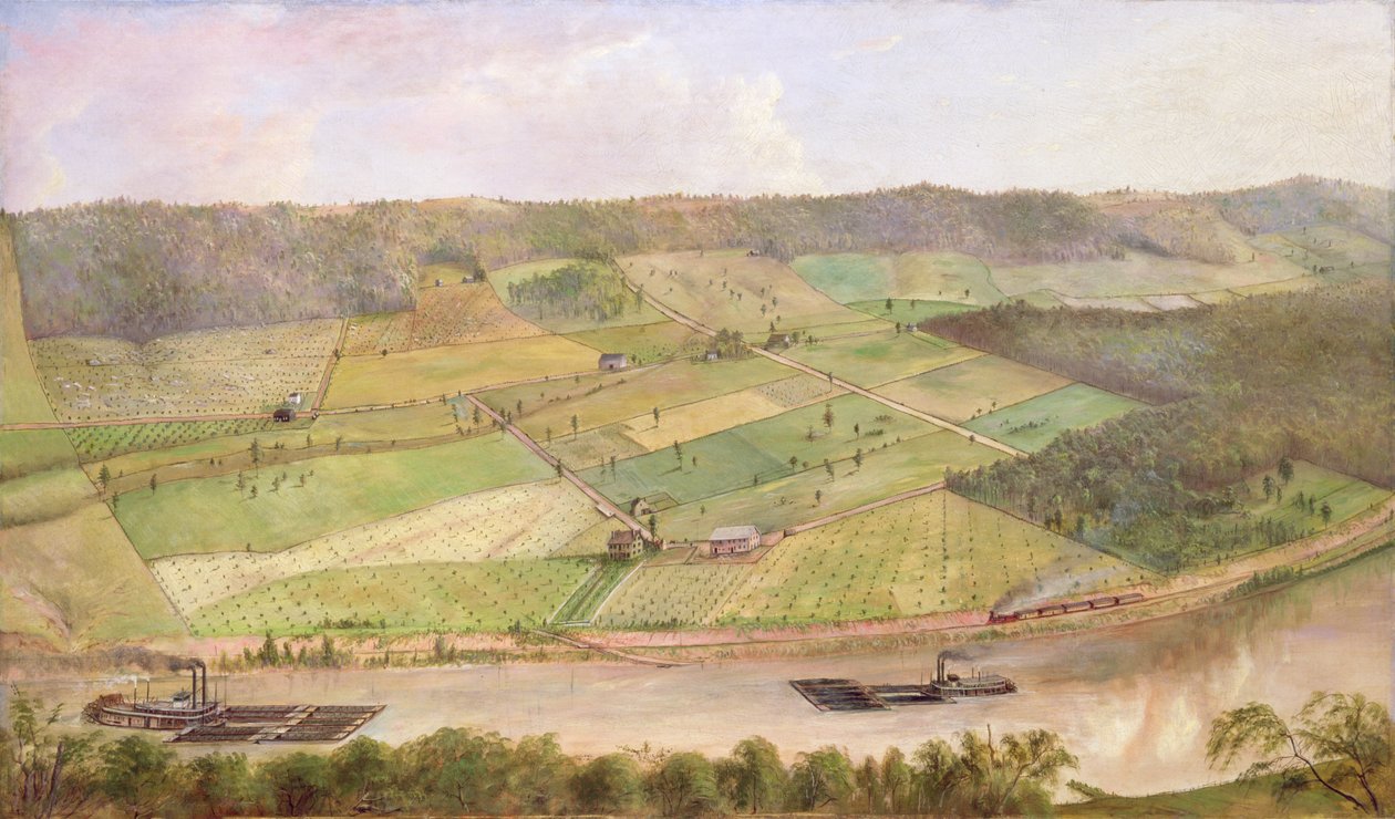 Szene am Ohio River von Poe N. J. Poe N. J.