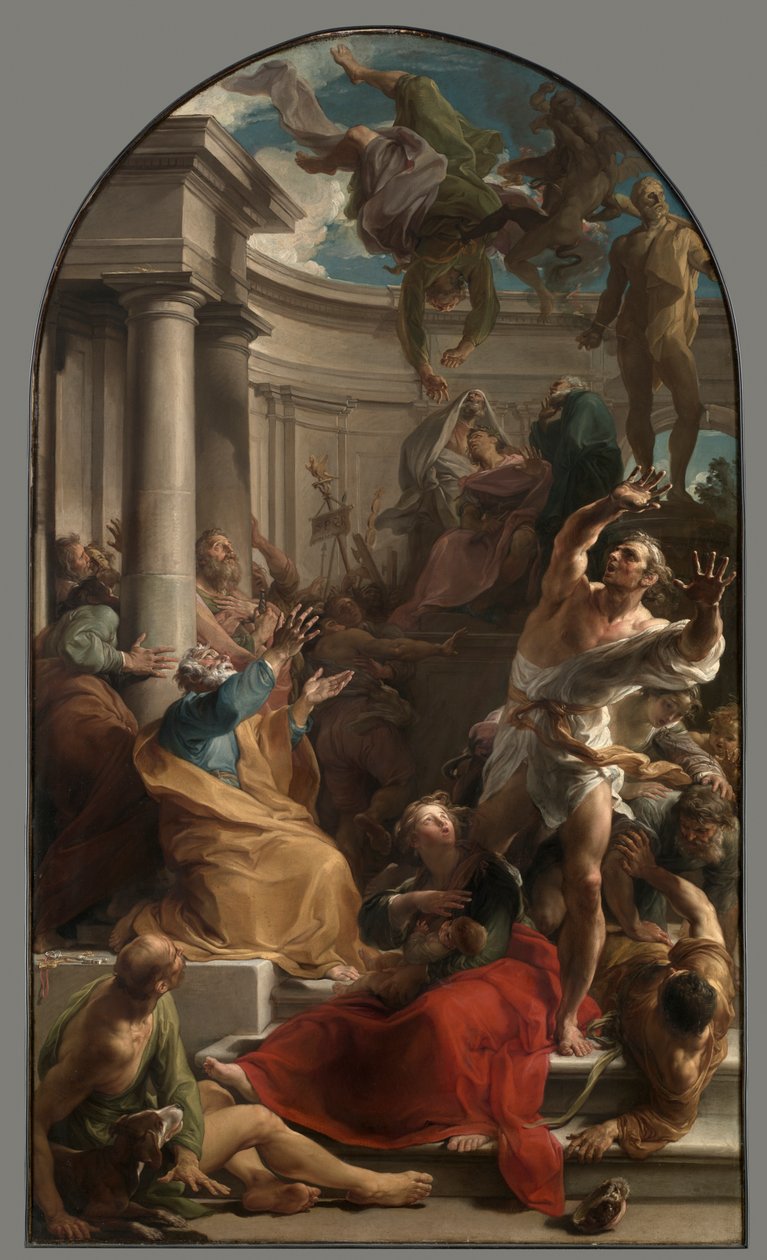 Der Fall des Simon Magus von Pompeo Batoni