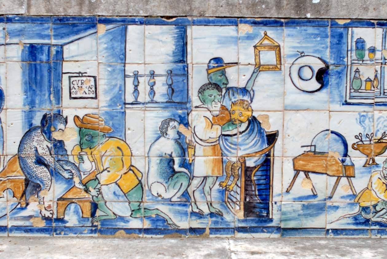 Musterfliesen von Portuguese School