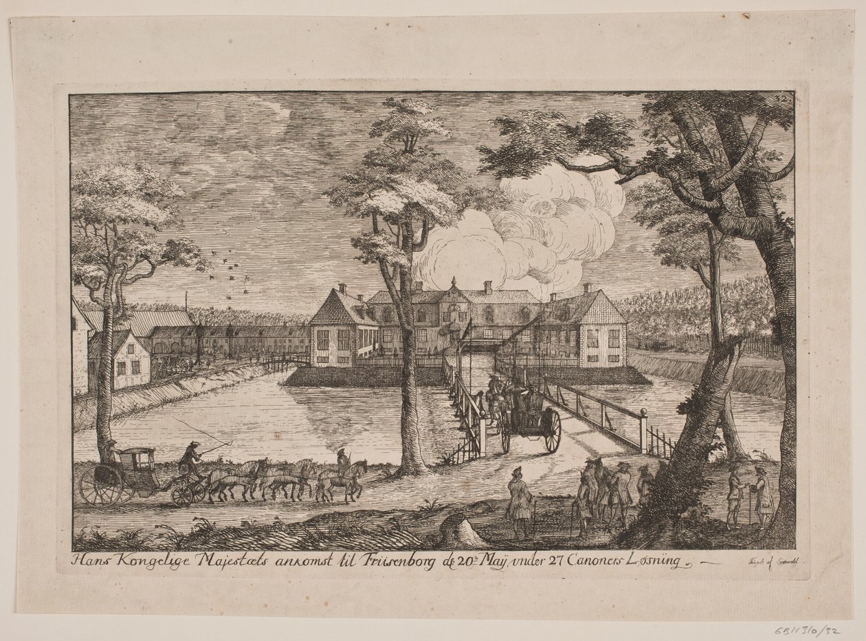 Ankunft von Frederik V. in Frijsenborg von Poul Isac Grønvold