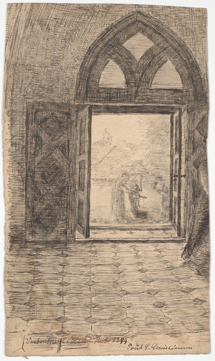 Das Waffenhaus in der Kirche von Karise von Poul S. Christiansen