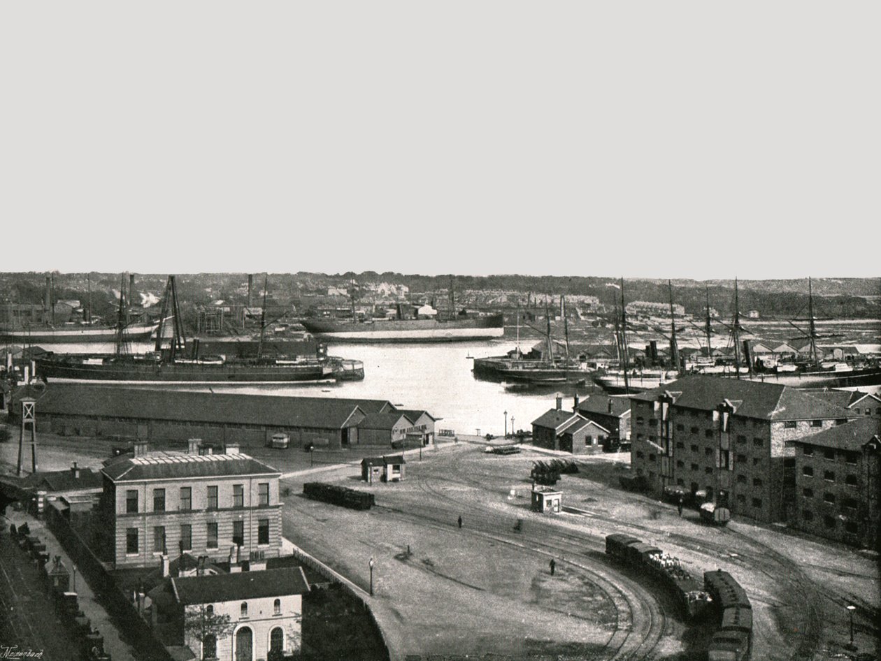 Die Docks, Southampton, 1895 von Poulton and Co