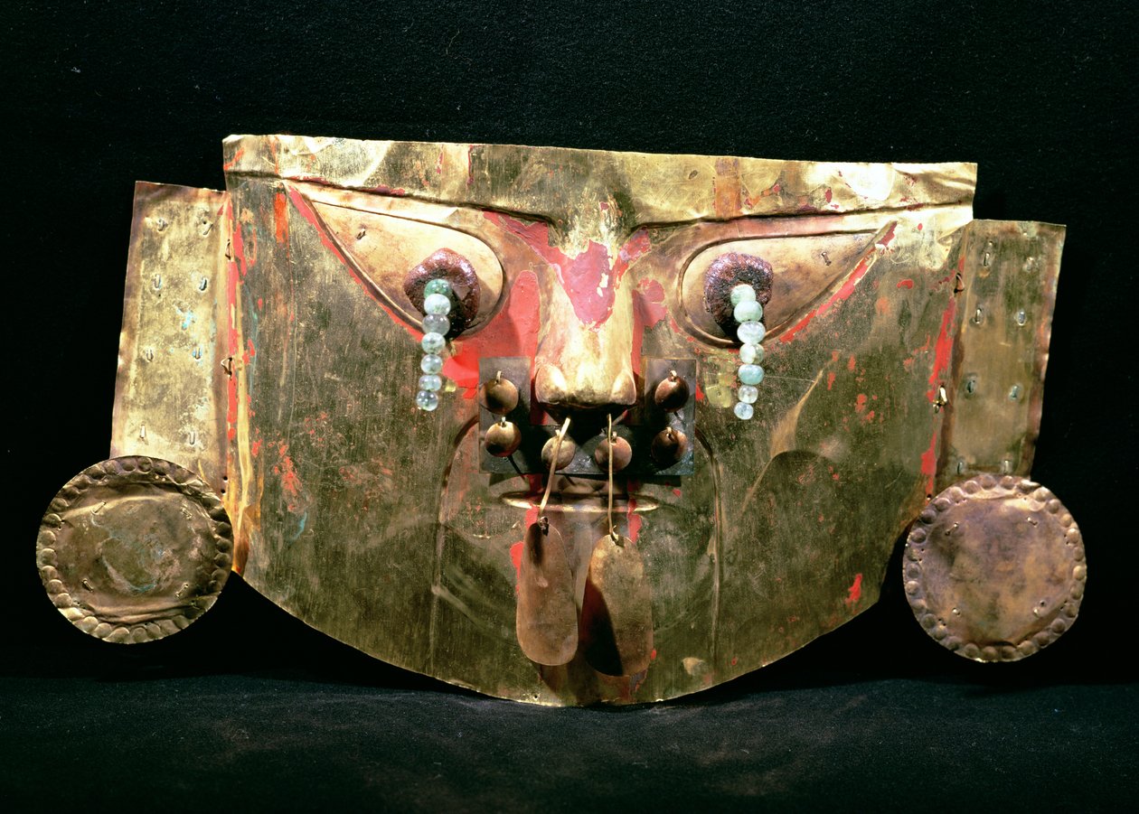 Totenmaske, Chimu (Gold) von Pre Columbian