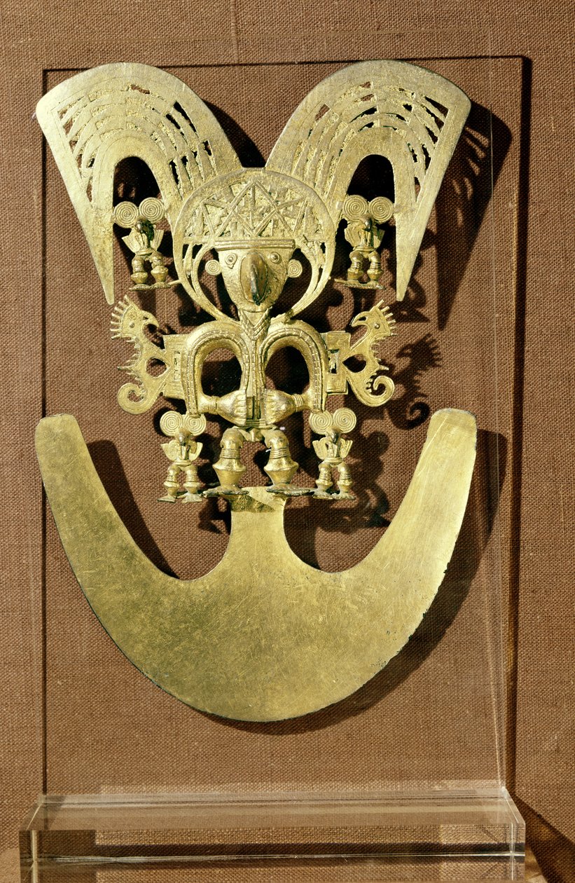 Pektorale, Quimbaya (Gold) von Pre Columbian