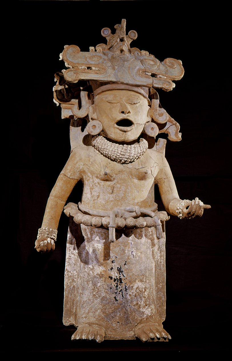 Cihuateotl-Figur, die eine Frau darstellt, die bei der Geburt gestorben ist, Remojadas-Stil, aus Tlalixcoyan, Vera Cruz von Pre Columbian Pre Columbian