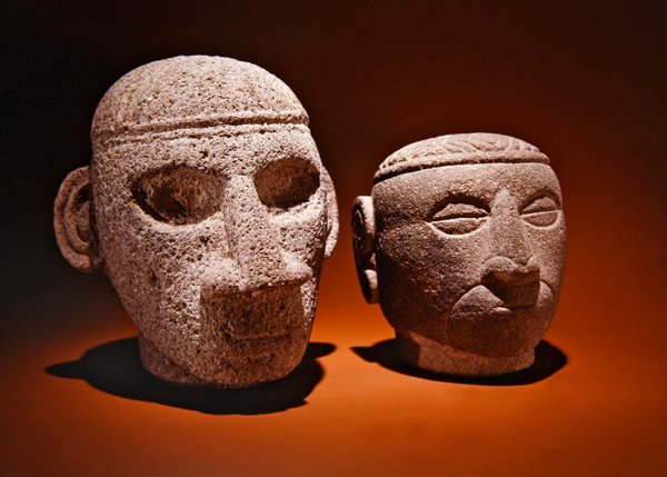 Köpfe, Costa Rica von Pre Columbian Pre Columbian