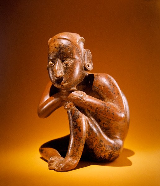 Sitzende Figur, Colima-Kultur von Pre Columbian Pre Columbian