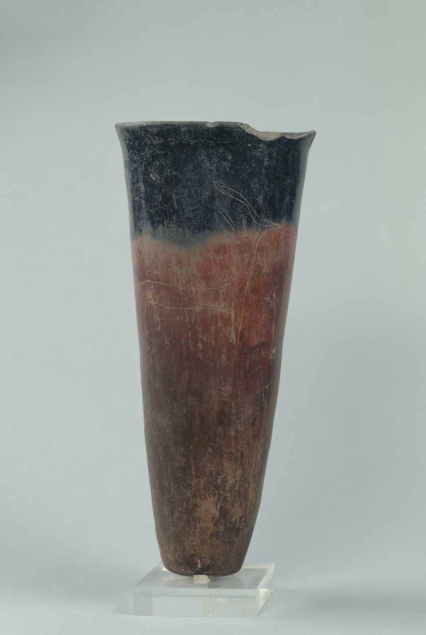 Schwarzgekrönte Vase, Naqada I-II Periode von Predynastic Period Egyptian