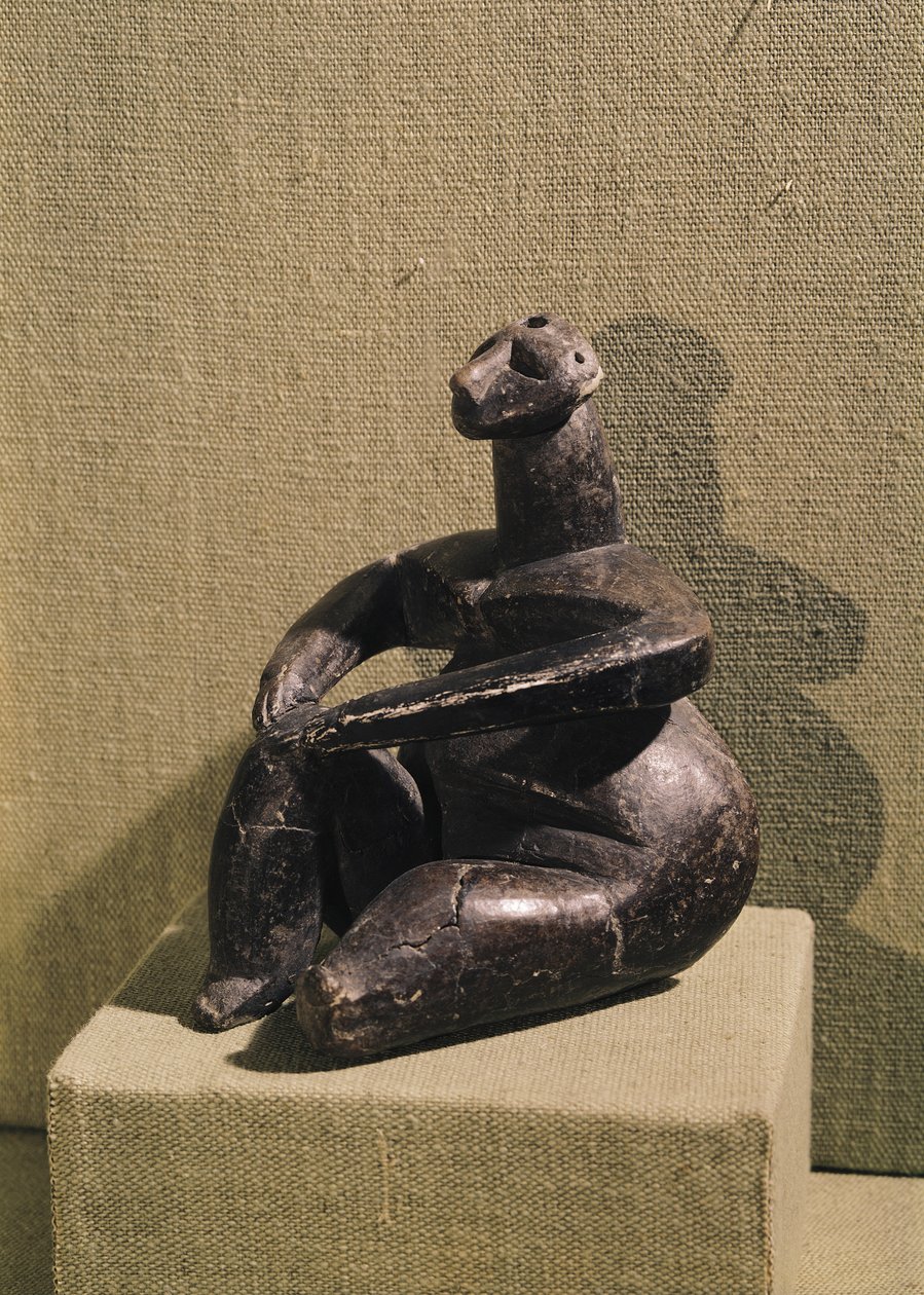 Sitzende weibliche Figur, 3500-2500 v. Chr. von Prehistoric