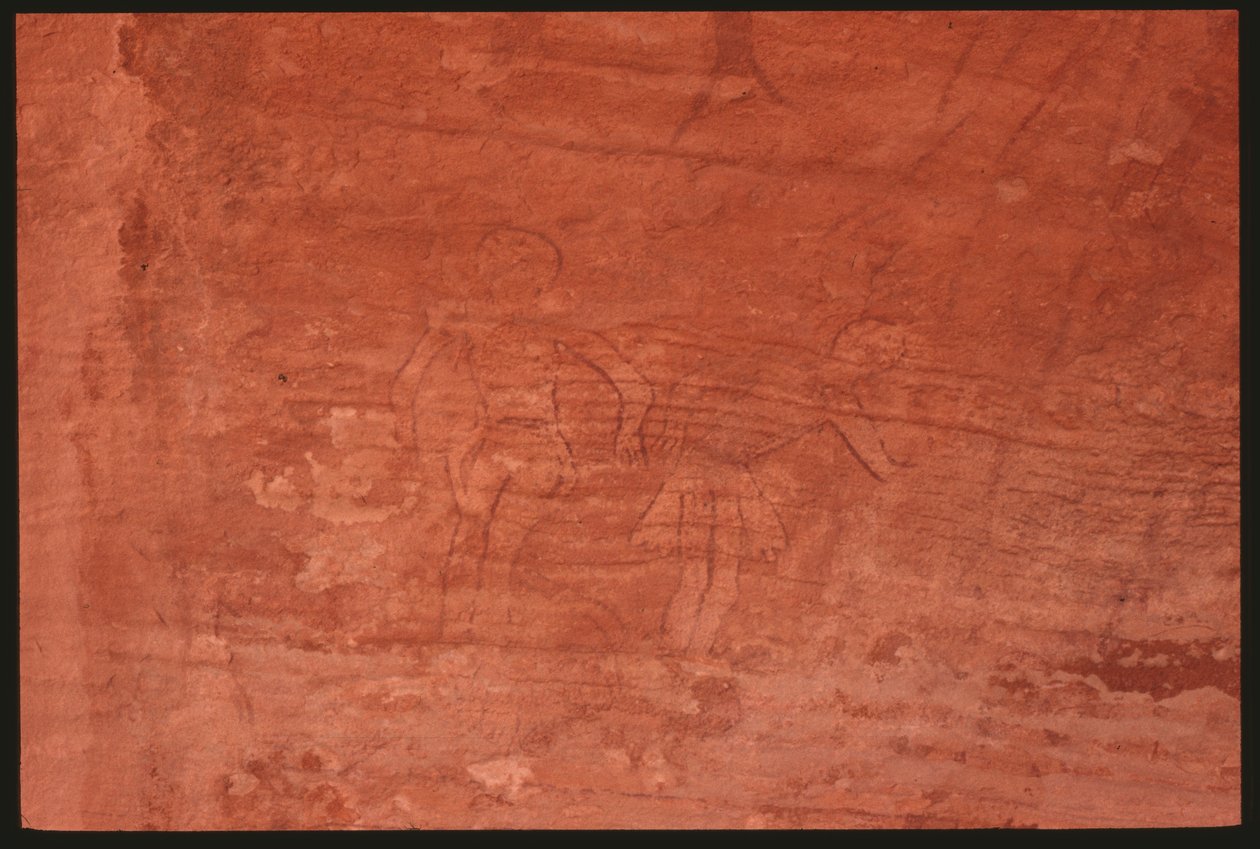 Menschliche Figuren (Felsmalerei) von Prehistoric