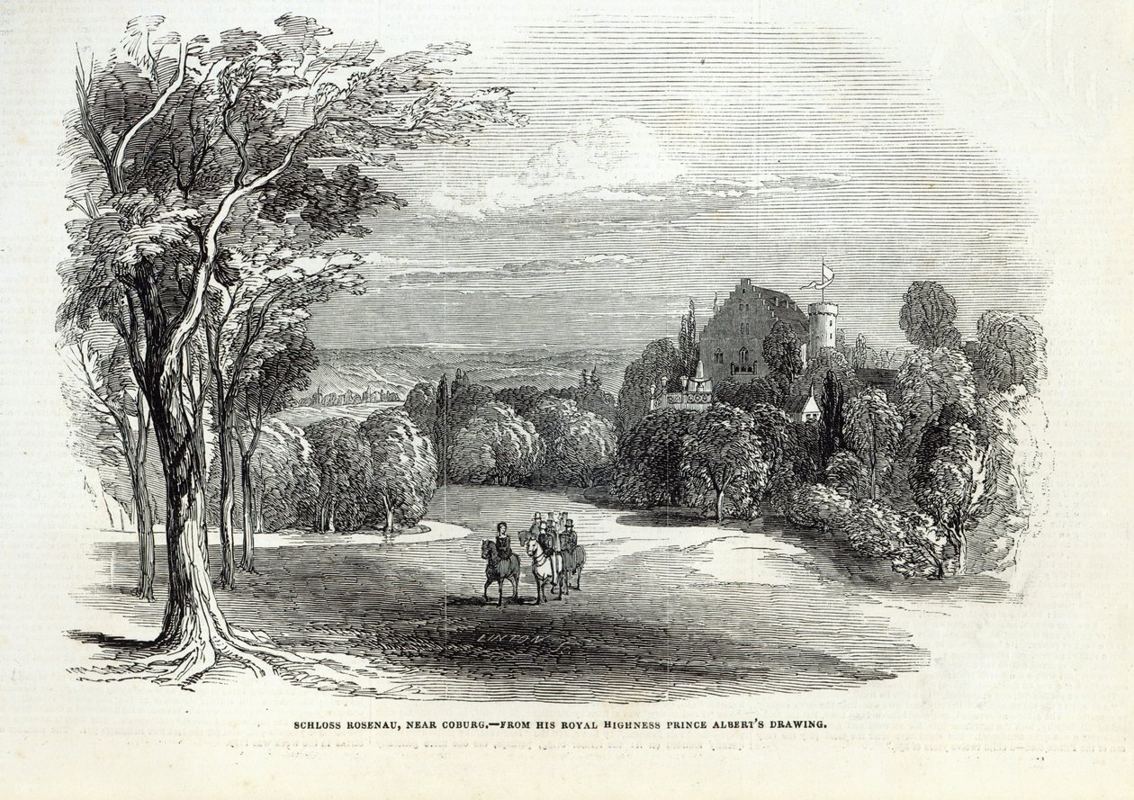 Schloss Rosenau, bei Coburg, aus 
