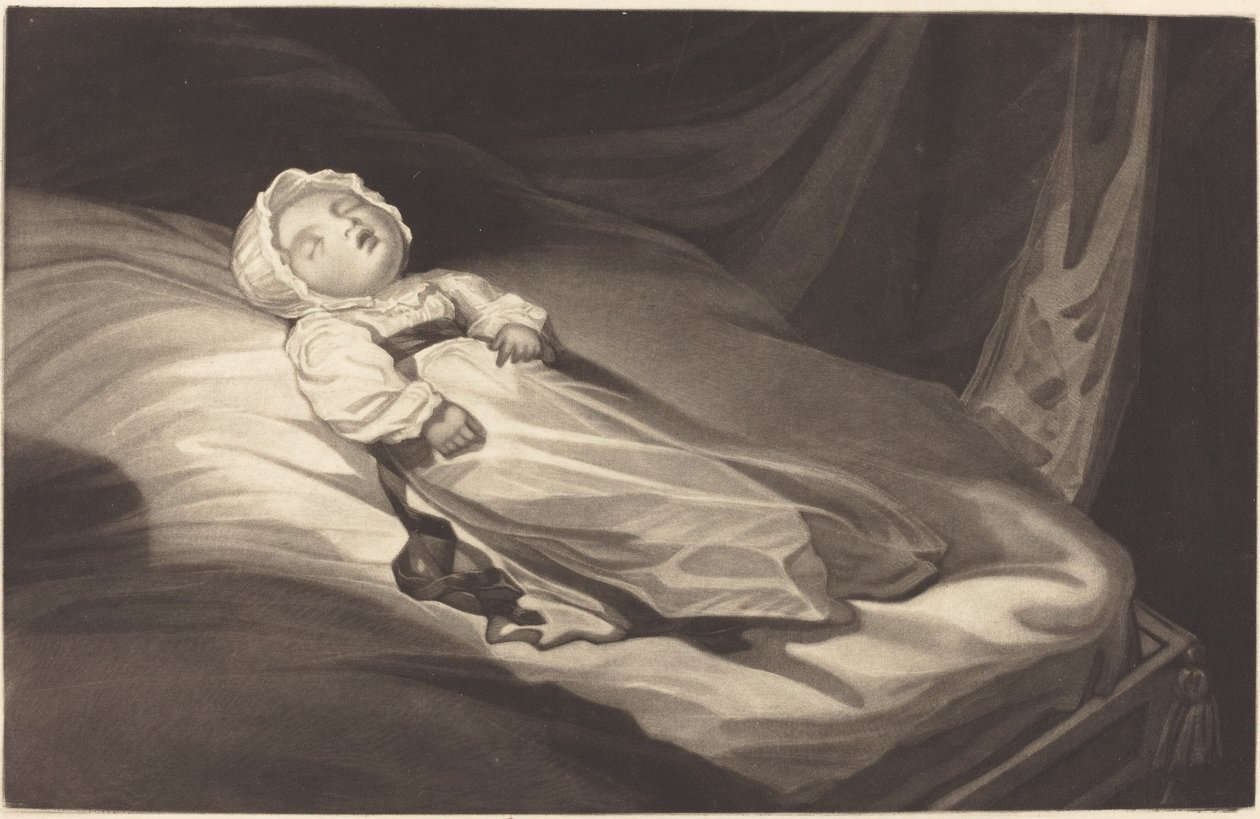 Schlafendes Kleinkind von Probably British 19th Century