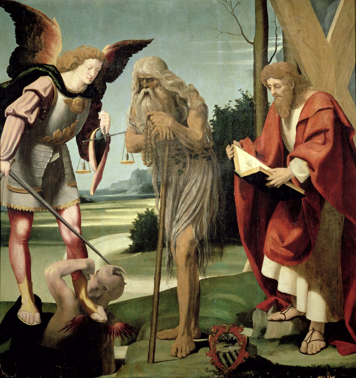 SS. Michael, Andreas und Onuphrius von Pseudo Bramantino