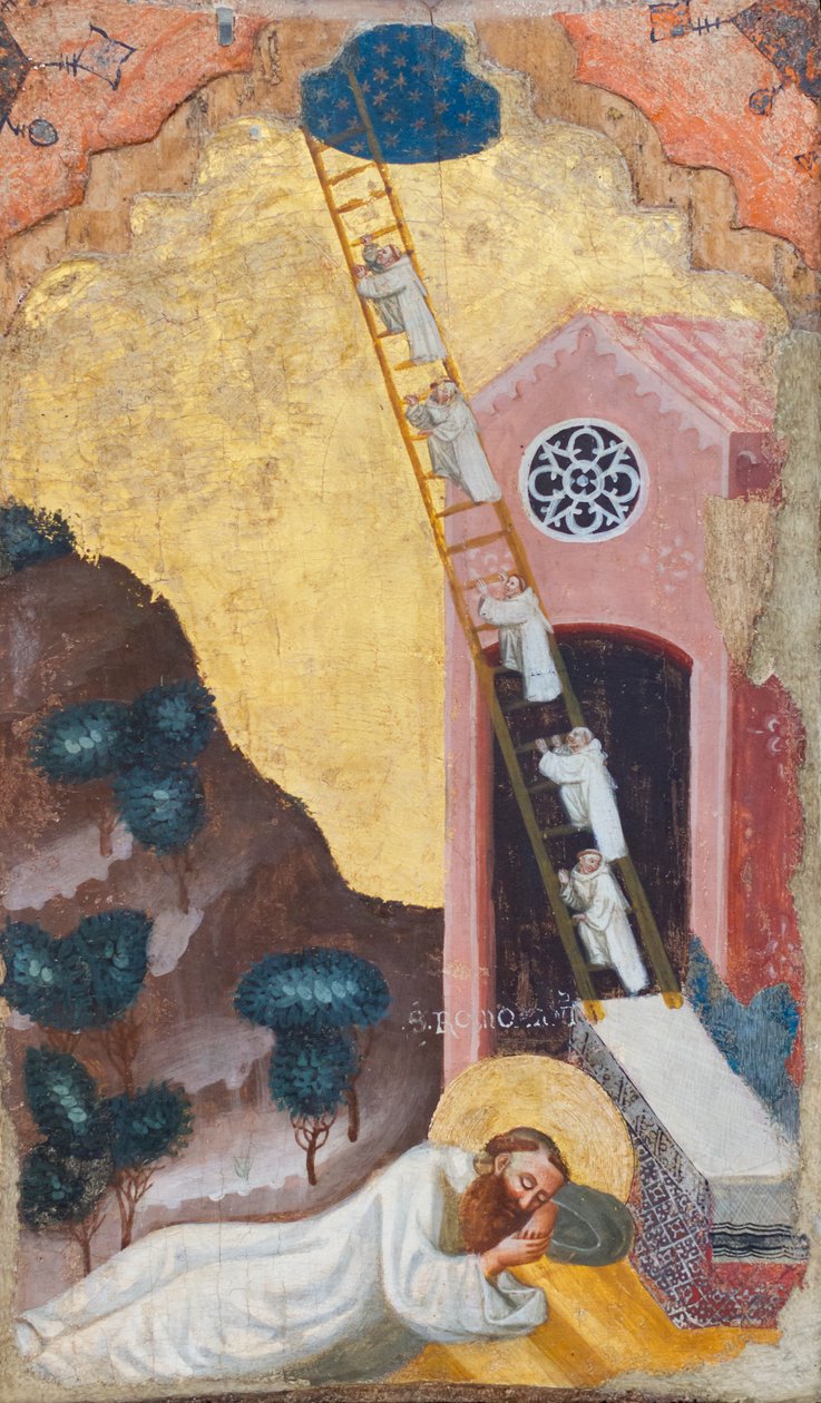 Vision des heiligen Romuald von Pseudo Jacopino di Francesco