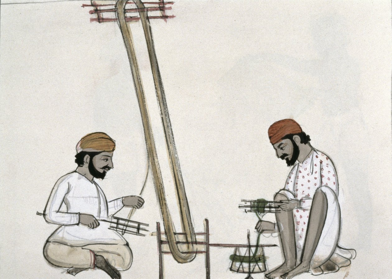 Seidenroller, ca. 1890 von Punjabi School