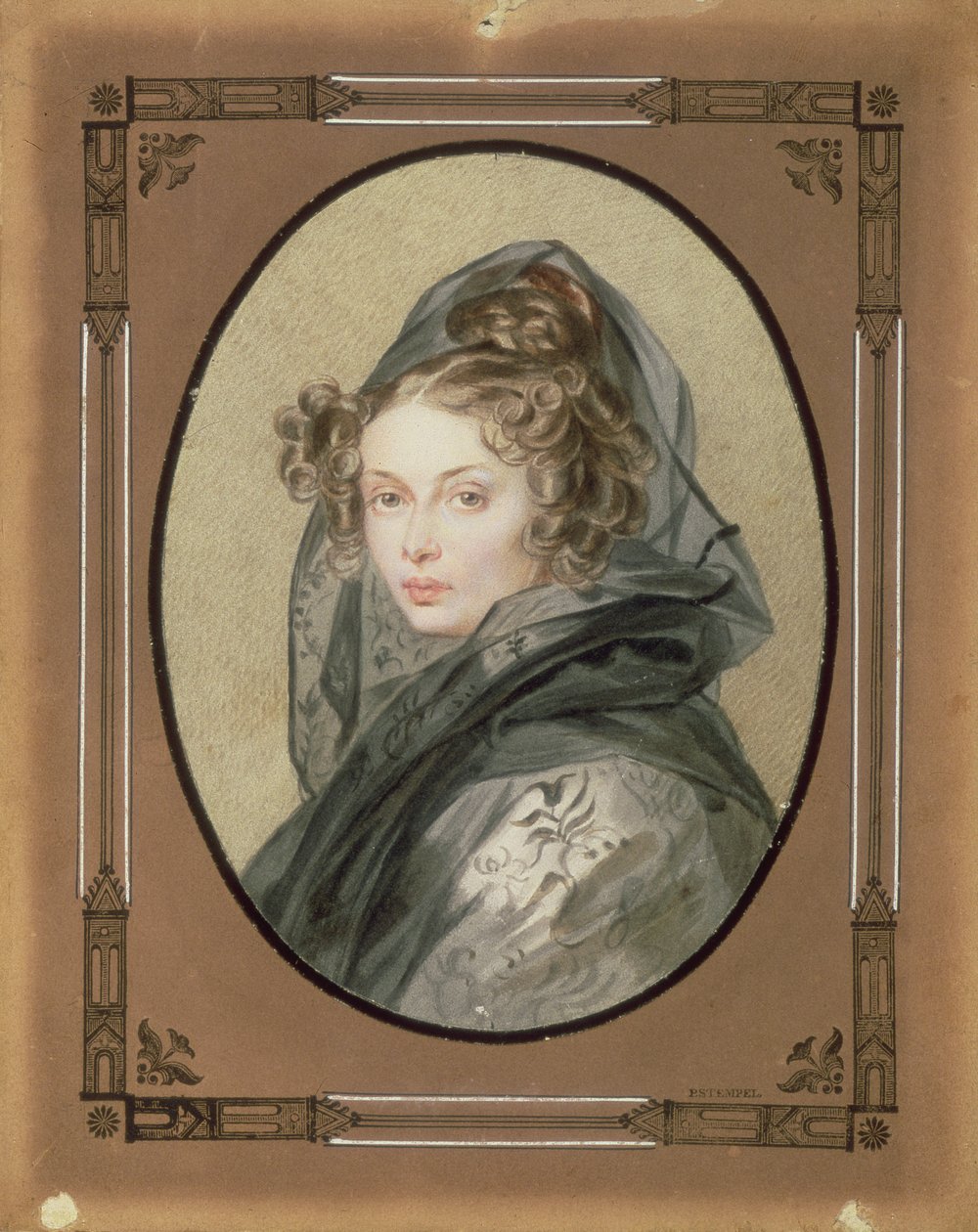 Porträt von Alexandra Grigorievna Muravyova (1804-32), 1825 von Pyotr Fyodorovich Sokolov