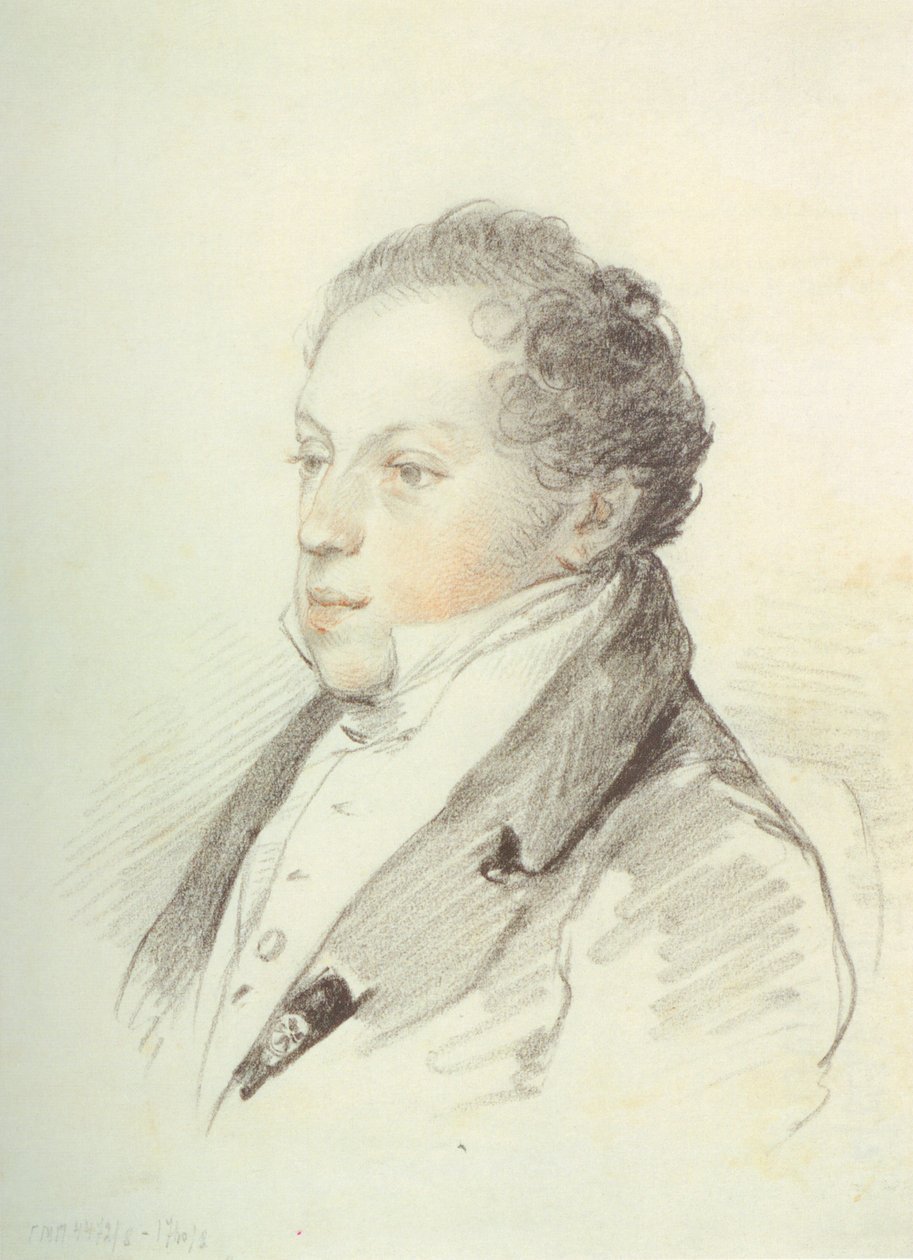 Porträt von Alexey Nikitich Peschurov von Pyotr Fyodorovich Sokolov