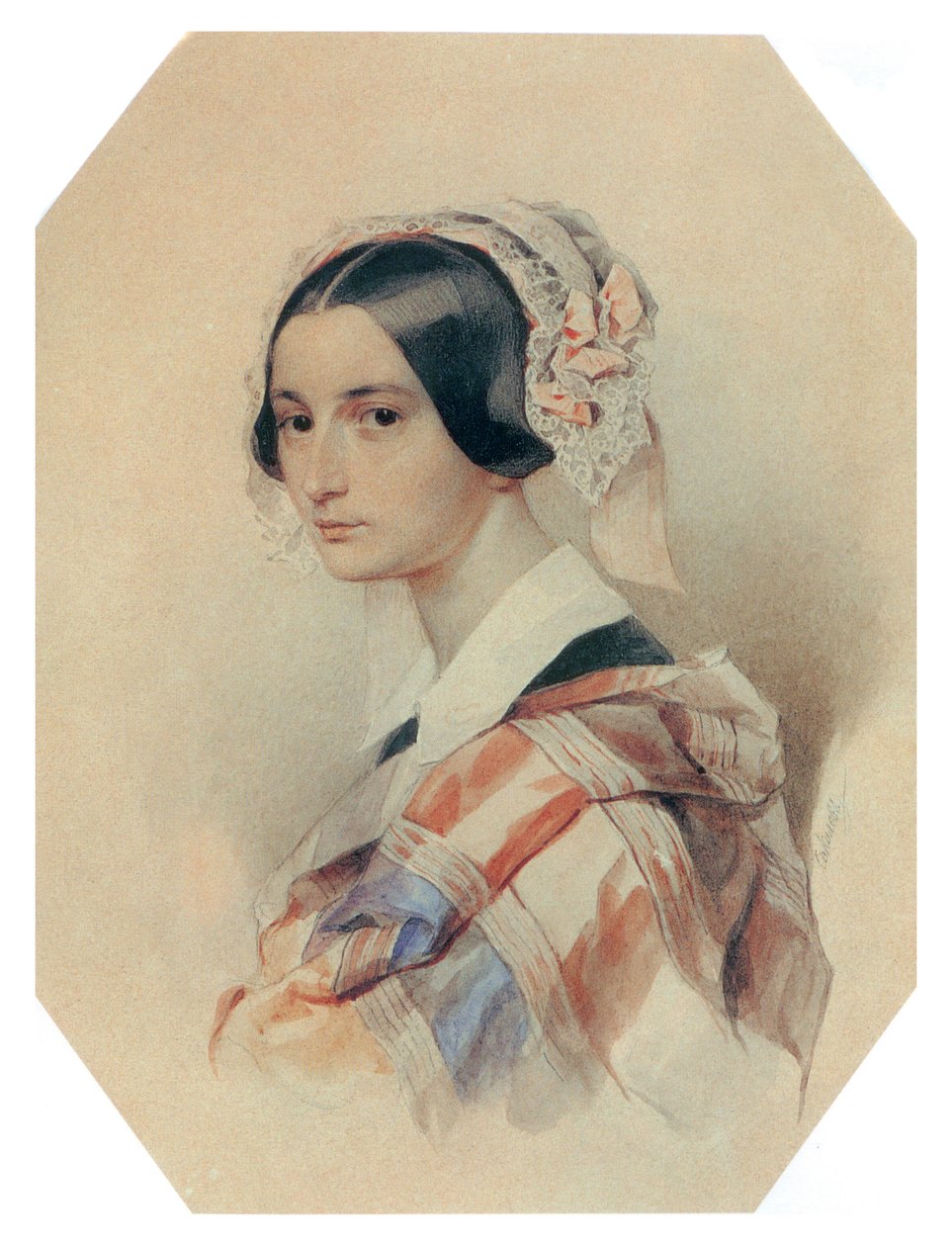 Alexandra Smirnoff geborene Rosset (Rossetti) von Pyotr Fyodorovich Sokolov