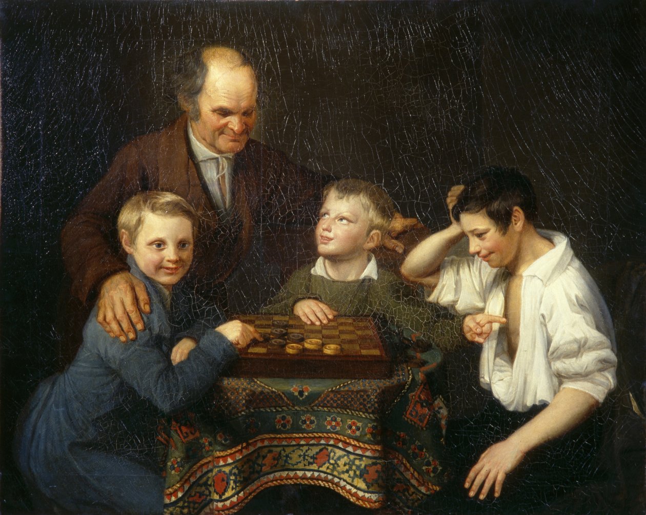 Das Damespiel, 1824 von Pyotr Ivanovich Pnin