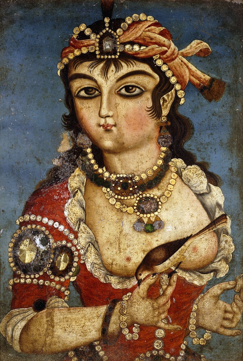 Eine Kurtisane, um 1830 von Qajar School
