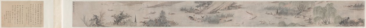 Freude des Fischers, 1572 von Qian Gu