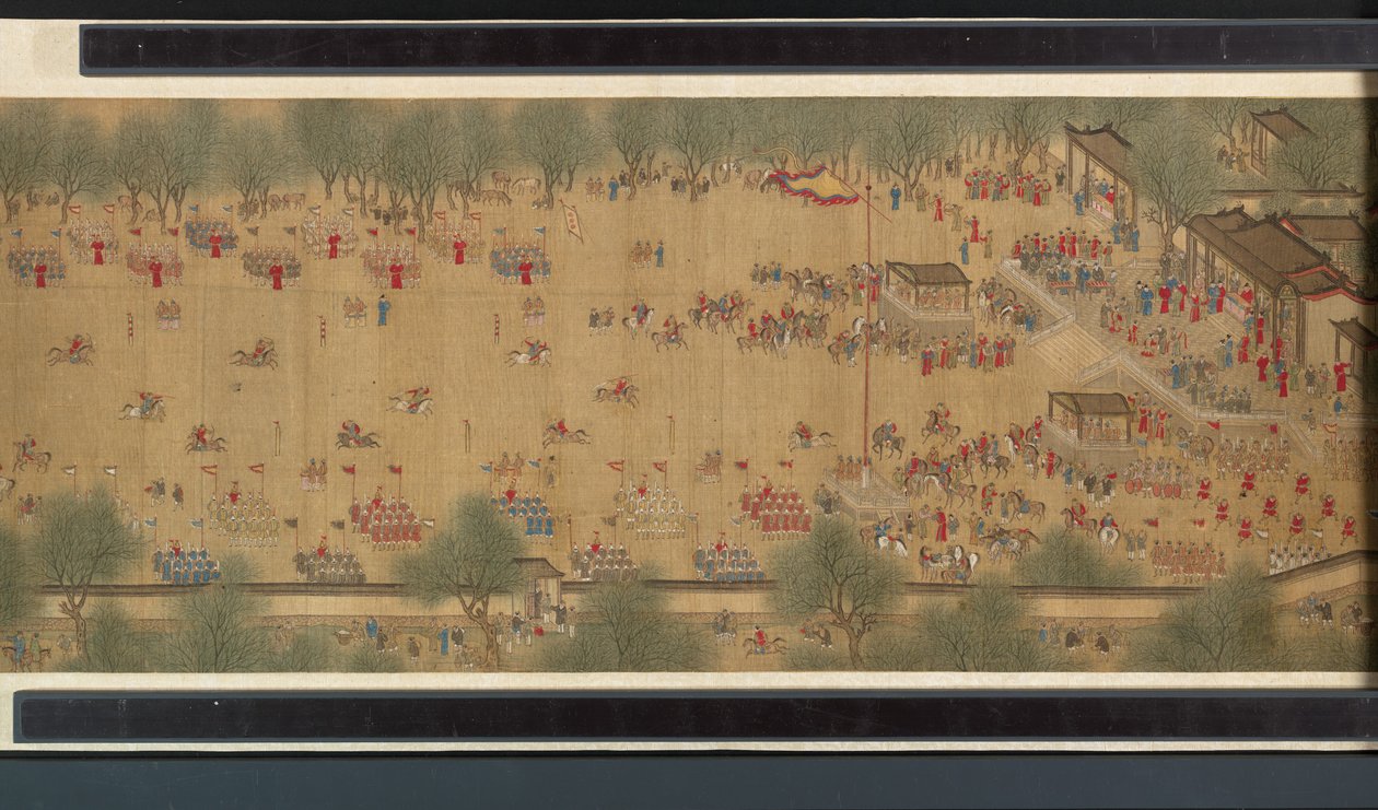 Frühlingsfest am Fluss von Qing Dynasty Chinese School