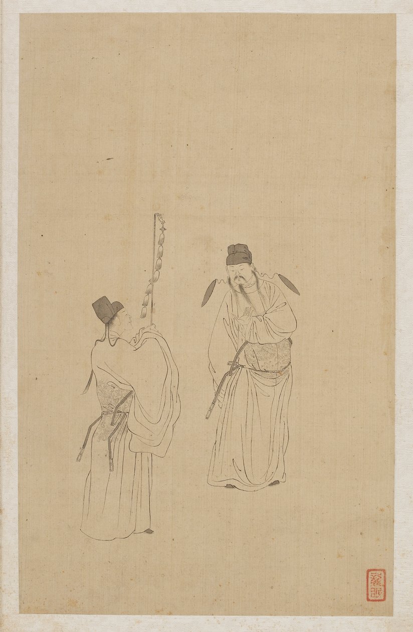 Figuren von Qing Dynasty Chinese School
