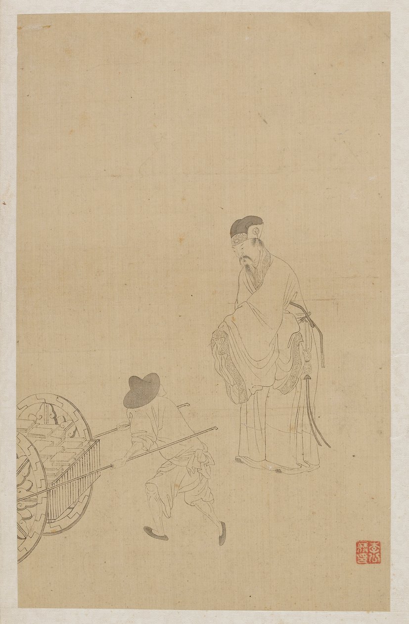Figuren von Qing Dynasty Chinese School