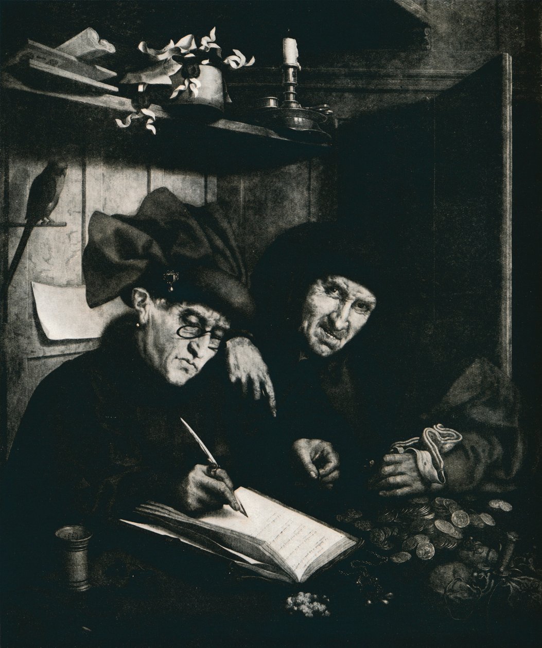 Die Geldverleiher, ca. 1515, 1912 von Quentin Metsys I